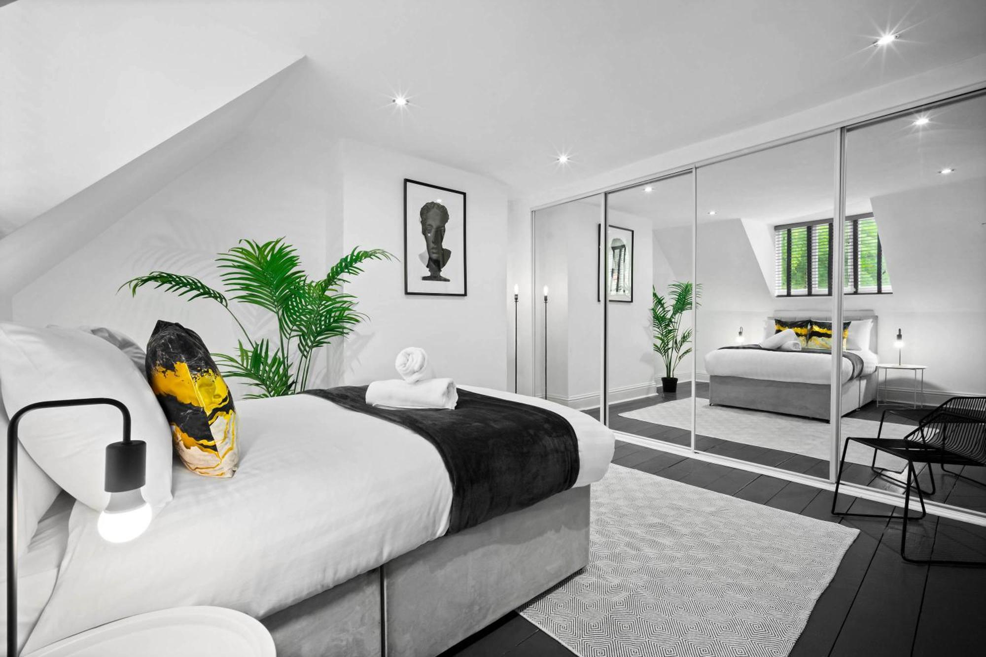 Stylish Apartment - Parking - Outdoor Terrace - Wolverhampton - Netlix - Wifi - 9Bpc Zewnętrze zdjęcie